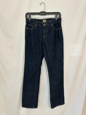 GAP 1969 curvy straight mid rise jeans size 4 / 27 Dark Indigo